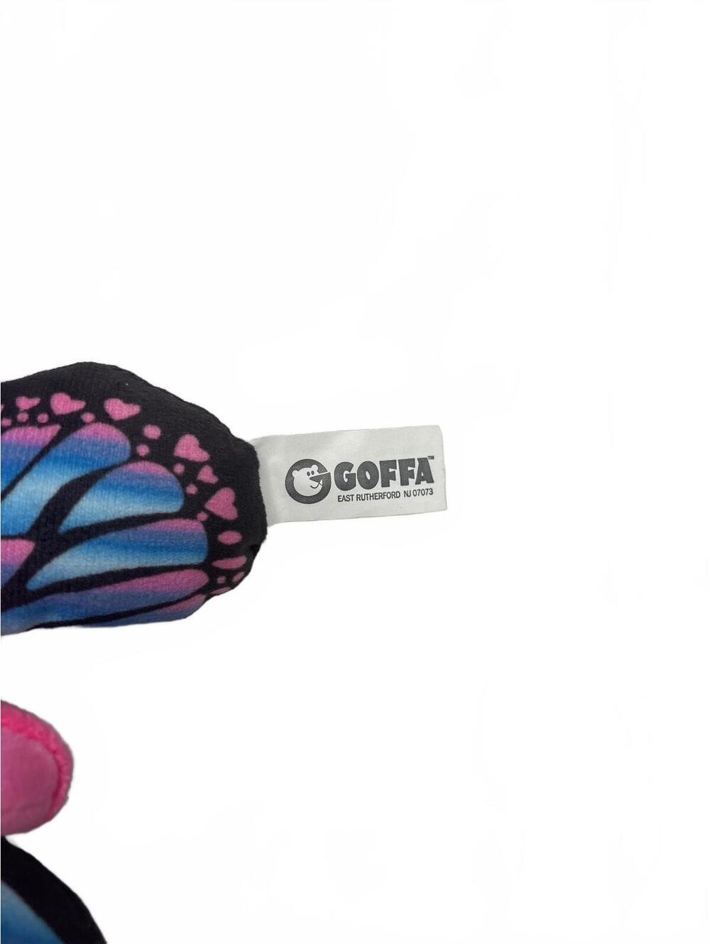 Goffa Pink and Blue Butterfly Plush 6" Stuffed Animal NWT - Picture 4 of 6